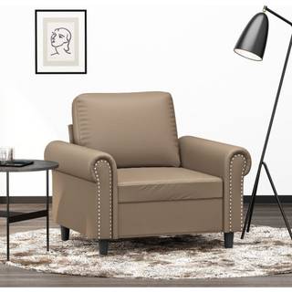 2-Personers Sofa Kunstlæder - 60 cm / Cappuccino