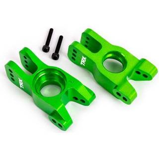 Traxxas - TRX9552G - Carriers, stub axle, 6061-T6 aluminum (green-anodized) (left and right)/ 3x18mm CS (with threadlock) (2)