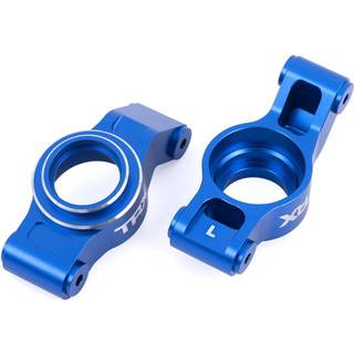 Traxxas - TRX7852B - Carriers, stub axle (rear) 6061-T6 Blå aluminium - Højre og venstre