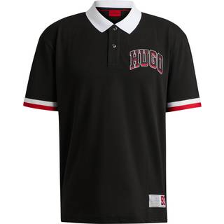 HUGO Herren Polo-Shirt schwarz