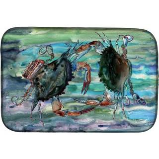 """" Caroline's Treasures Watery Teal og Purple Crabs Dish Drying Mat 14 """" """" X 21 """" ""Multicolor"" ""