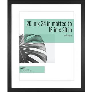 MCS Studio Gallery 20x24 Mattede til 16x20 plakatramme Sort Woodgrain Vertical & Horizontal Wall H?ngende stor billedramme til fotosplakater og k