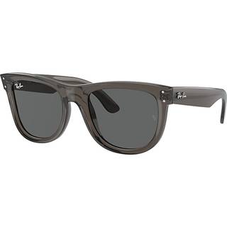 Ray-Ban RBr0502SF Wayfarer Reverse Asian Fit 6707GR 53 Solbriller Mænd Grå - Transparent Dark Grey - 53mm