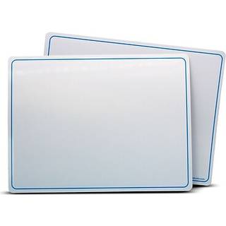 Flipside Produkter Magnetisk tør sletning Lærings Mat tosidet slette 9 """" X 12 """" Pakke på 24