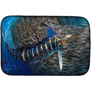 """" Caroline's Treasures JMA2014DDM GEM stribet marlin opvaskemønster 14 x 21 flerfarvet """"