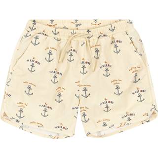 Konges Sløjd Asnou Badebukser Med Ankerprint Beige 12 Months Beige 12 måneder mand