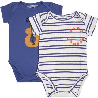 Bobo Choses 2-pak Acoustic Guitar Babybodyer Blå 6 Months  Blå  6 måneder  Unisex