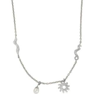 Space Halskæde, Rhd Silver, 42+3 cm