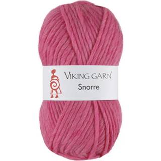 Viking Snorre 261 Rosa Indhold: 100% Highland Merino Uld Vægt/længde: 100 g = ca. 100 meter Anbefalede pinde: 7.00-8.00 mm Strikkefasthed: 10 cm = 12 m Vask: Skånevask 30°C uden skyllemiddel / Tåler ikke tørretumbling / Tørres fladt.