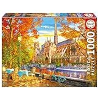 Notre Dame i efteråret puslespil - 1000 brikker (På lager i butik)