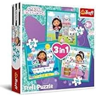 Trefl: Gabi's Dukkehus 3-i-1 puslespil - 20, 36, 50 brikker