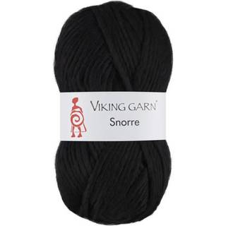 Viking Snorre 203 Sort Indhold: 100% Highland Merino Uld Vægt/længde: 100 g = ca. 100 meter Anbefalede pinde: 7.00-8.00 mm Strikkefasthed: 10 cm = 12 m Vask: Skånevask 30°C uden skyllemiddel / Tåler ikke tørretumbling / Tørres fladt.