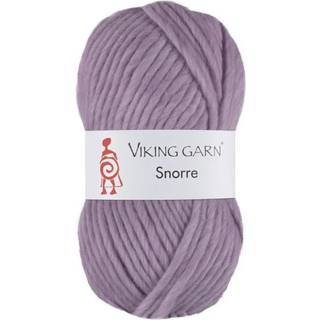 Viking Snorre 267 Lys lilla Indhold: 100% Highland Merino Uld Vægt/længde: 100 g = ca. 100 meter Anbefalede pinde: 7.00-8.00 mm Strikkefasthed: 10 cm = 12 m Vask: Skånevask 30°C uden skyllemiddel / Tåler ikke tørretumbling / Tørres fladt.