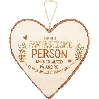 Træhjerte "Fantastiske Person"