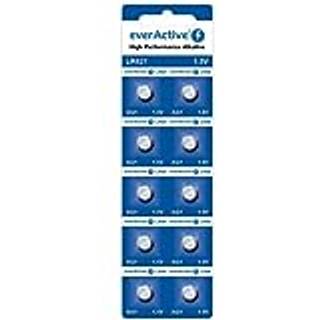EverActive AG1 LR621/LR60 alkaliske knapcellebatterier - 10 stk.