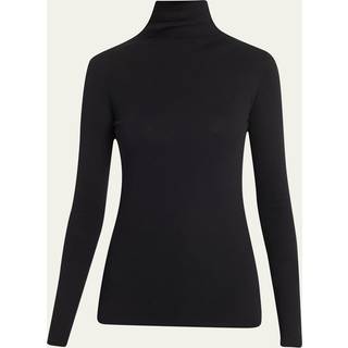 Vince Essential turtleneck cotton top - black - L