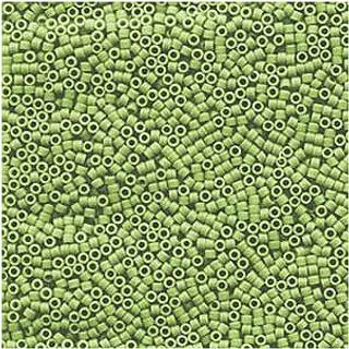 Miyuki Delica Seed Beads 11/0 OPAQUE MATTE AVOCADO GREEN 915309