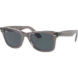 Ray-Ban RB2140F WAYFARER Asian Fit 1355R5 52 Solbriller Mænd Grå - Transparent Grey - 52mm