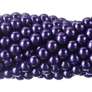 Rubyca 200pcs Tjekkisk lille Satin Luster Glass Pearl Round perler smykker, der fremstiller 4 mm amethyst lilla