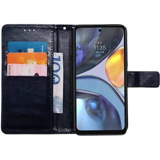 Wallet cover 3-kort Motorola Moto G84 - Mørkeblå
