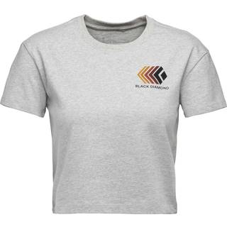 Black Diamond Women's Faded Crop S/S Tee T-shirt Damer størrelse XS farve grå