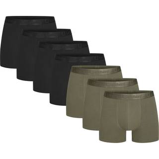 Urberg Men's Bamboo Boxers 7-Pack Black/Green, M