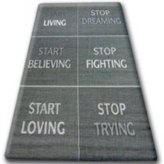 Sisaltæppe SISAL FLOORLUX 20275 YOLO sort / sølv 140x200 cm