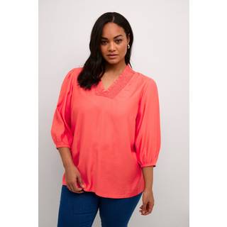 Kaffe Curve KCdania Bluse - Rød - Str 54 - Damer