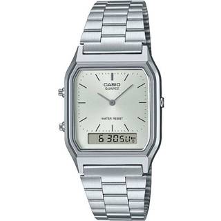 Casio AQ-230A-7AMQYES Collection Edgy Uhr Ana-Digi Stahl/Silberfarben
