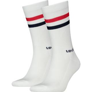 Levis 2-pak Regular Cut Stripe Socks - White - Str 35/38