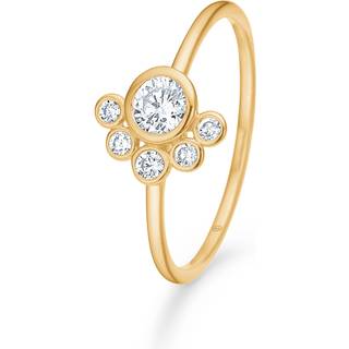 Mads Z Adele ring i 8 kt. guld med klar kubisk zirkon