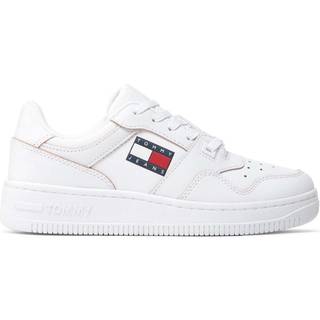 Tommy Hilfiger White Leather Women Sneakers