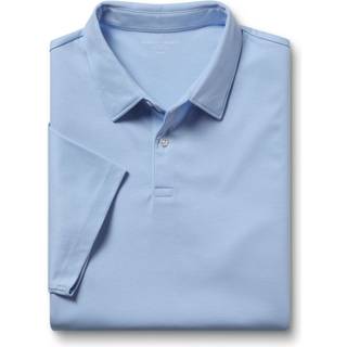Charles Tyrwhitt Charles Tyrwhitt Blue Plain 100% Cotton Short Sleeve Jersey Polo Shirt