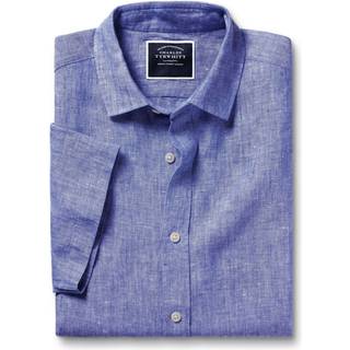 Charles Tyrwhitt Charles Tyrwhitt Plain Slim Fit Kortærmet Pure 100% Hør Skjorter