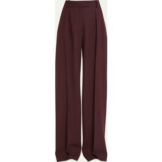 The Row Antone high-rise virgin wool wide-leg pants - red - XS