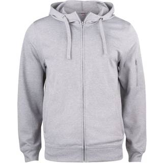 Clique 21014 Basic Active Hoody Full Zip / Hættetrøje Gråmeleret L