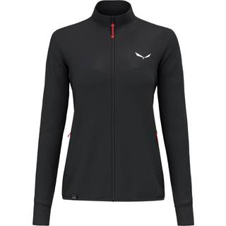 Salewa Women's Puez Waffle Hybrid PL Jacket Fleecejakke Damer størrelse 42 farve sort