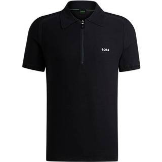 BOSStil mænd. 50512688 Zayno marineblå trøje (XL), Casual, Polyester, Korte ærmer, Bæredygtig