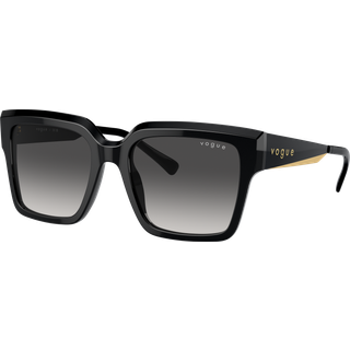 VOGUE EYEWEAR Kvinde VO5553S W44/8G Solbriller Acetat Sort Grå Firkantet Normal Skygge