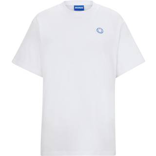 T-shirt i bomuldsjersey med logobadge
