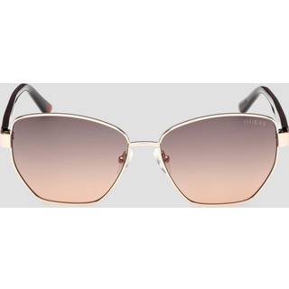 Guess Kvinde GU00102 32F Solbriller Metal Guld Brun Geometrisk Normal