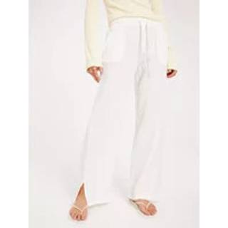 JDY - Hvid - Jdytheis Life Wide Slit Pant Wvn No - XL/32