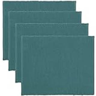 Linum Uni dækkeserviet 35x46 cm 4-pak Mørk gråturkis