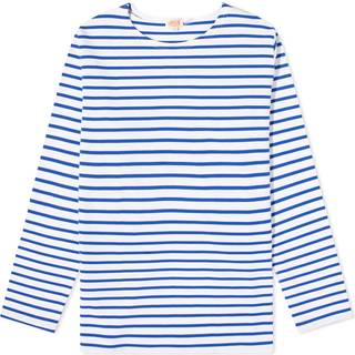 Armor-lux Houat Héritage Stripe Long Sleeve T-Shirt White/Blue