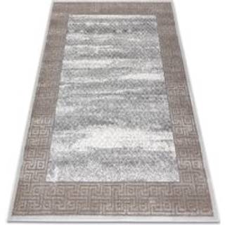 Tæppe NOBLE moderne 1512 67 Ramme, Græsk vintage vasket - Strukturelle, to niveauer af fleece fløde / beige 120x170 cm