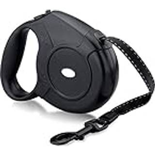 Elegant komfort 16,4 fod nylon udtrækkelig hundebånd med nylon båndkabel håndgreb en knap bremse og lås til mellemstore hunde