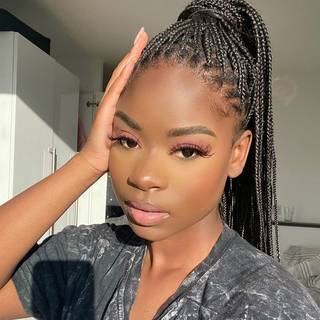 Kalisa fletning parykker til sorte kvinder h?ndlavet sort flettet blonder foran parykker med h?j densitet syntetiske parykker vrid flett