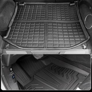 Powoq Floor Mats Kompatible med 2011-2021 Jeep Grand Cherokee Cargo Mat Gulvforing TPE-udskiftning til 2011-2021 Jeep Grand Cherokee Accessories