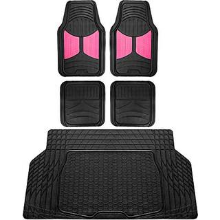 FH Group Monster Eye komplet st gummigulvmtter m. Trimbar vinyl bagagerumsforing/lastemtte sort - passer til de fleste biler SUV'er eller vare