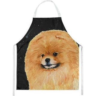 """"Caroline's Treasures SS8481APRON Stjernenat Pomeranian Forkl?de Stort Flerfarvet""""